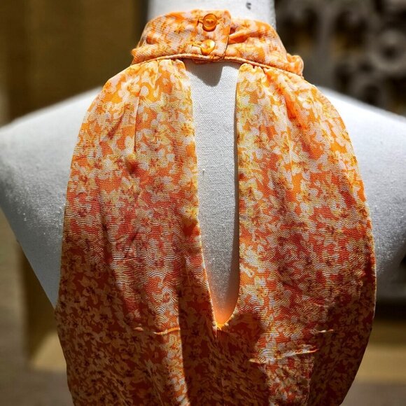 Sienna Sky S Midi Cayenne Floral Halter Boho Layered Whimsical Fairy Romantic - Picture 8 of 10